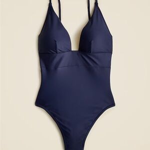 J. Crew Plunge One Piece Swimsuit